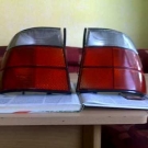 BMW E34 Rot - weisse Ruckleuchten