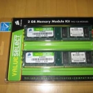 2 GB CORSAIR Speicher DDR-400 PC-3200 DDR-SDRAM