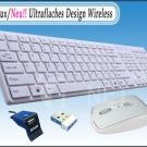 Flache Funk Tastatur und 2,4 GHz Funk Maus