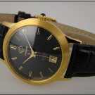 TRAUMHAFT &SCHON CAVADINI HERREN UHR 18 KARAT VERGOLDET