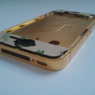 Orig. iPhone 4G Gehause 4 cover gold Rahme board metall
