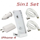 iPhone 4 Dockingstation Dock Ladekabel Ladeger?t *WEISS*