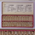 LEERE Sortimentschachtel mit Glasrohrchen fur Uhren Kleinteile
