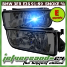Nebelscheinwerfer (bl)BMW Coupe E36 Klarglas Schwarz#01
