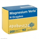 MAGNESIUM VERLA N Drag. 200St PZN 4911945