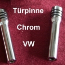 2 Stuck T?rpinne Tur Pinne Doorpins Aluminium Chrom fur VW Bus T5