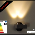 LUXPRO LED EFFEKTLEUCHTE WANDLAMPE WANDLEUCHTE LAMPE 2W ENERGIESPARLAMPE