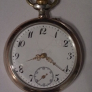 alte antike Taschenuhr Silber 0,800 Reichsstempel Zylinderhemmung Schweiz