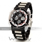 Quamer Ana-Digi Dual Time Armbanduhr/Uhr QU-VS001
