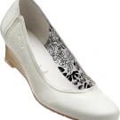 Pumps BOXX Keilpumps Damenschuhe Leder Cremeweiss Gr. 39 Neu