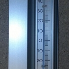 RSTPOSTEN R17 ALU-THERMOMETER ECKMONTAGE GARTENTHERMOMETER WANDTHERMOMETER