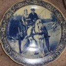 40 cm Wandteller Delfts Die Kutschfahrt