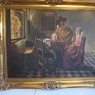 Alte Kopie "Herr und Dame beim Wein" Jan Vermeer van Delft