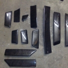 BMW 5er E34 Schwarzes Wurzelholz Vogelaugenahorn Holz 12 Teilig aus Sportlimo