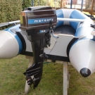 Aussenborder Motor, 7,5 PS Mercury , 2 Zyl., 2 Takter, Pinnensteuerung ( V-N-R )