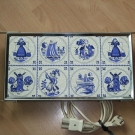 Antik Warmhalteplatte Delfter blau Walette TP 115 60er J. RETRO!