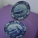 2 schone Keramik Teller / Sammelteller / Wandteller - Schokland / Stavoren