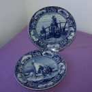 2 schone Keramik Teller / Sammelteller / Wandteller - Spakenburg Durgerdam