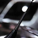 Radio Auto Dach Stab Alu Sport Tuning Ersatz AM FM Universal 16V Antenne Schwarz