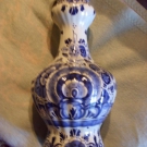 Grosse ausgefallene Vse von Delft, Holland 50er Jahre