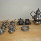 Schones Teeservice aus Zinn vur 6 Personen von Frieling Zinn !!! Neuwertig