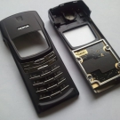 Original Nokia 8910i Front Cover , Oberschale inkl Tastatur schwarz