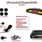 Einparkhilfe 4 Sensoren zum Nachrusten hinten, Parkhilfe/Ruckfahrwarner, PDC 16