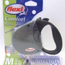 flexi Hundeleine Comfort Basic 2, 5 m, bis 20 kg, anthrazit/schwarz 