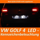 VW Golf 4 IV LED Kennzeichenbeleuchtung Xenon Optik weiß NEU C5W 3 SMD