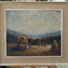 Ludwig SOHLER (1907-1998) - Bei der Heuernte in Bayern - Pastose Malerei