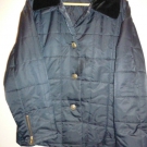 Wunderschöne dunkelblaue Winter-Steppjacke Größe 42