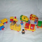 LEGO Duplo Eisenbahn Diesellok + Elektrolok mit Motor Dampflok und 5 Anhänger