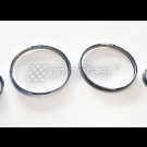 BMW E39 M M5 E38 X5 E53 Chrom Clips Tachoringe Tacho AC