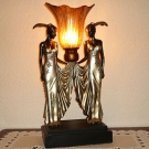 TISCHLAMPE FEMME FATALE - LUXUX PUR IM ART DECO STIL   (43)