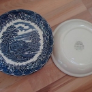 6 Teller - Speiseteller  Barratts Made in England mit Landschaftsmotiv