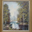 Ludwig Sohler ``Waldfliess´´ schön gerahmt 