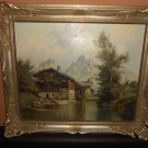 Schönes Ölgemälde "Alte Mühle im Zillertal"