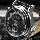 Calvaneo Shinyblack "PHARON weiß vergoldet" Grandiose Automatikuhr 1.289 EUR