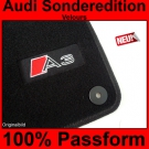 Audi A3 8P Limo +Sportback  Bj.2003- Velours Edition Autoteppiche/Auto-Fußmatten