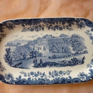 ovale Schale, Platte Avon Scenes Palissy 1790  von A Royal Worcester Ld