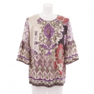 ETRO Bluse Gr. DE 42/ IT 46 Weiß Damen Seide Tunika Damenbluse Shirt Sommer