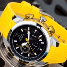 DETOMASO ALESSIO HERRENUHR CHRONOGRAPH GELB SCHWARZ EDELSTAHL NEU