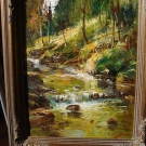 Bachlauf im Frühling  von Horst Einöder  - UNIKAT -