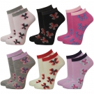 12 Paar Damen Freizeit Sneakers mehrfarbig mit Schleifen Motiv Nr. PEGT2031