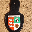 Brustanhänger Verbandsabzeichen 6./ PzGrenBtl 212  Augustdorf  Mörserkompanie