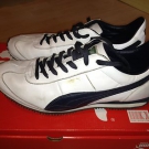 PUMA Sneaker SPEEDER WHITE-BLUE UK 10, EU 44,5