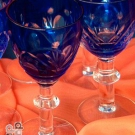 6 RÖMER GLÄSER 2-Farbiges Glas! Kristallgläser Glas Kristall Geschenkidee Fest