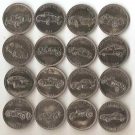 "Weltberühmte Sportwagen" 16 Münzen von Shell 10