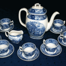 TOP Espresso / Mokka Service WOODLAND England f. 7 Personen 15 Teile