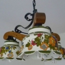 Hängelampe Schmiedeeisen rustikal Bauernstube Landhaus 